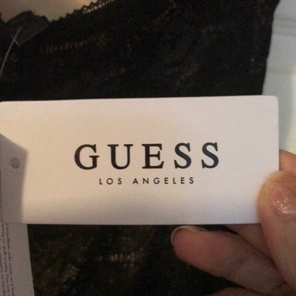 Guess Black and Tan Lace Midi dress size 6 - Picture 7 of 7